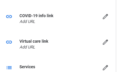 where to update your GMB links