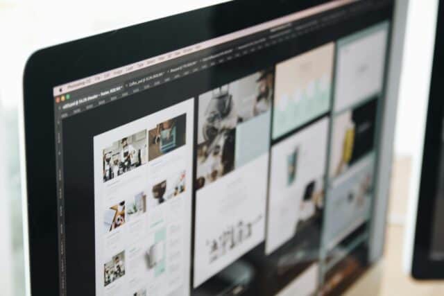 5 website builds and their outcome on a computer screen